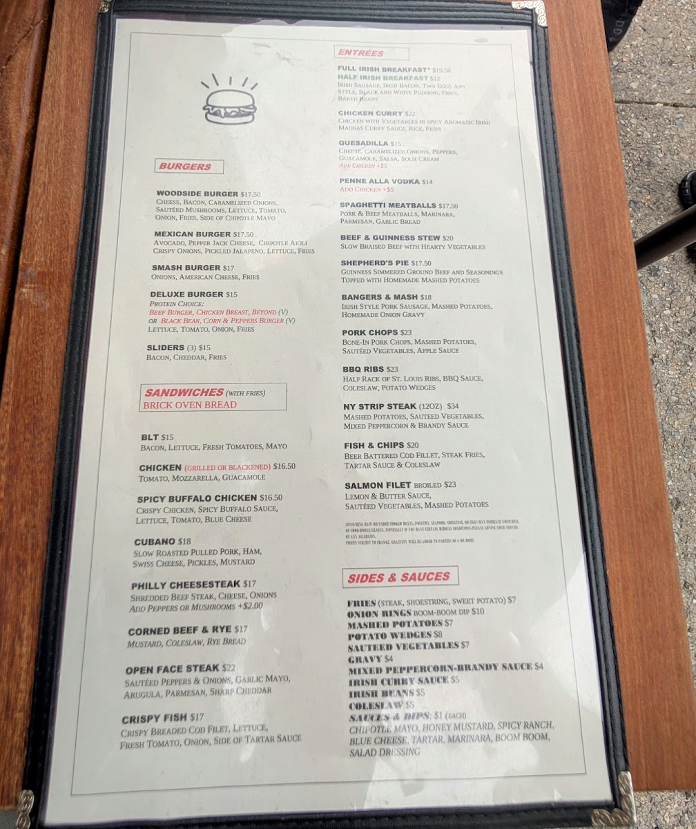 Sean Og's Irish Pub Menu - Image 3