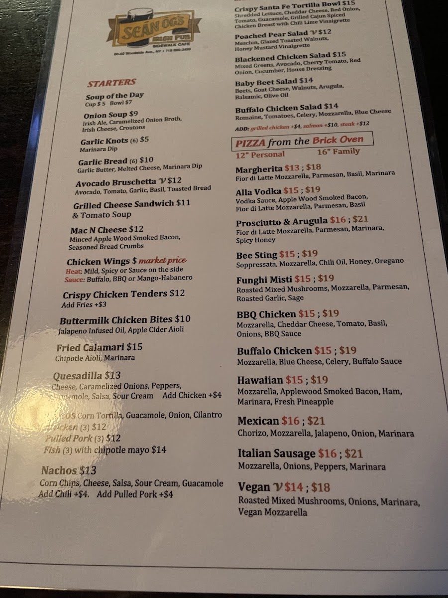 Sean Og's Irish Pub Menu - Image 5